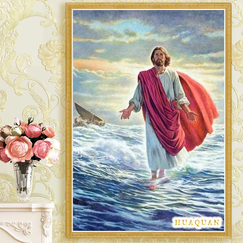 Embroidery Jesus - Christianity Jesus Walked On The Sea