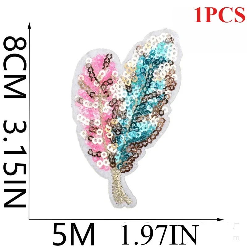 Embroidery Lips - Colorful Sequin Embroidery Patches, Iron on