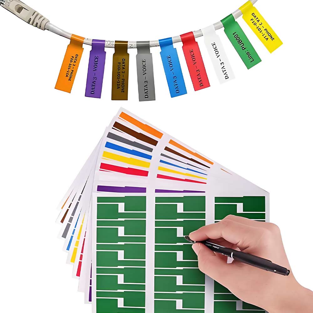 Embroidery Writing - Waterproof Cable Labels Tags Can Write