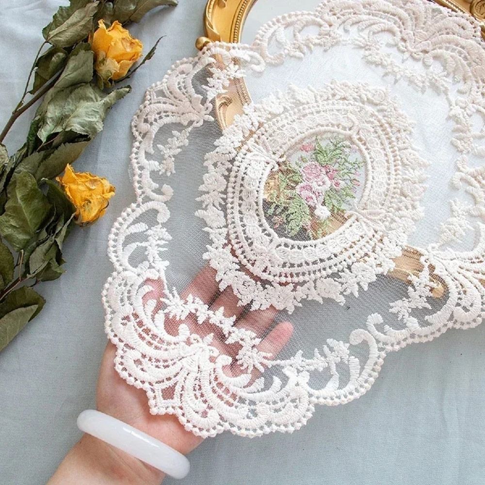 Embroidery Kitchen - European Oval Retro Vintage Lace Embroidered