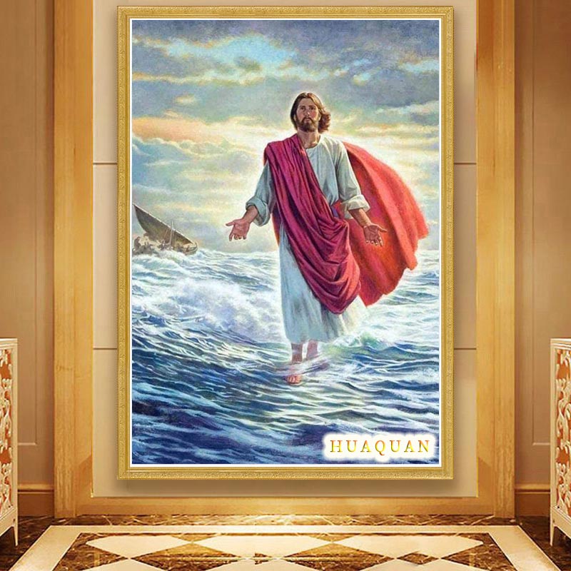 Christianity Jesus Walked On T - Embroidery Jesus 评论和价格