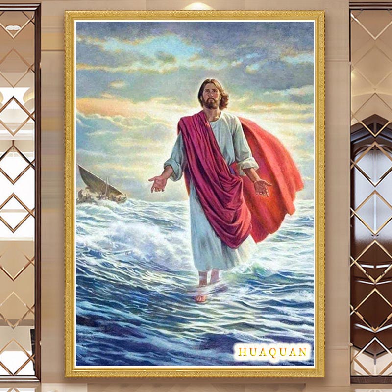 Christianity Jesus Walked On T - Embroidery Jesus 评论和价格