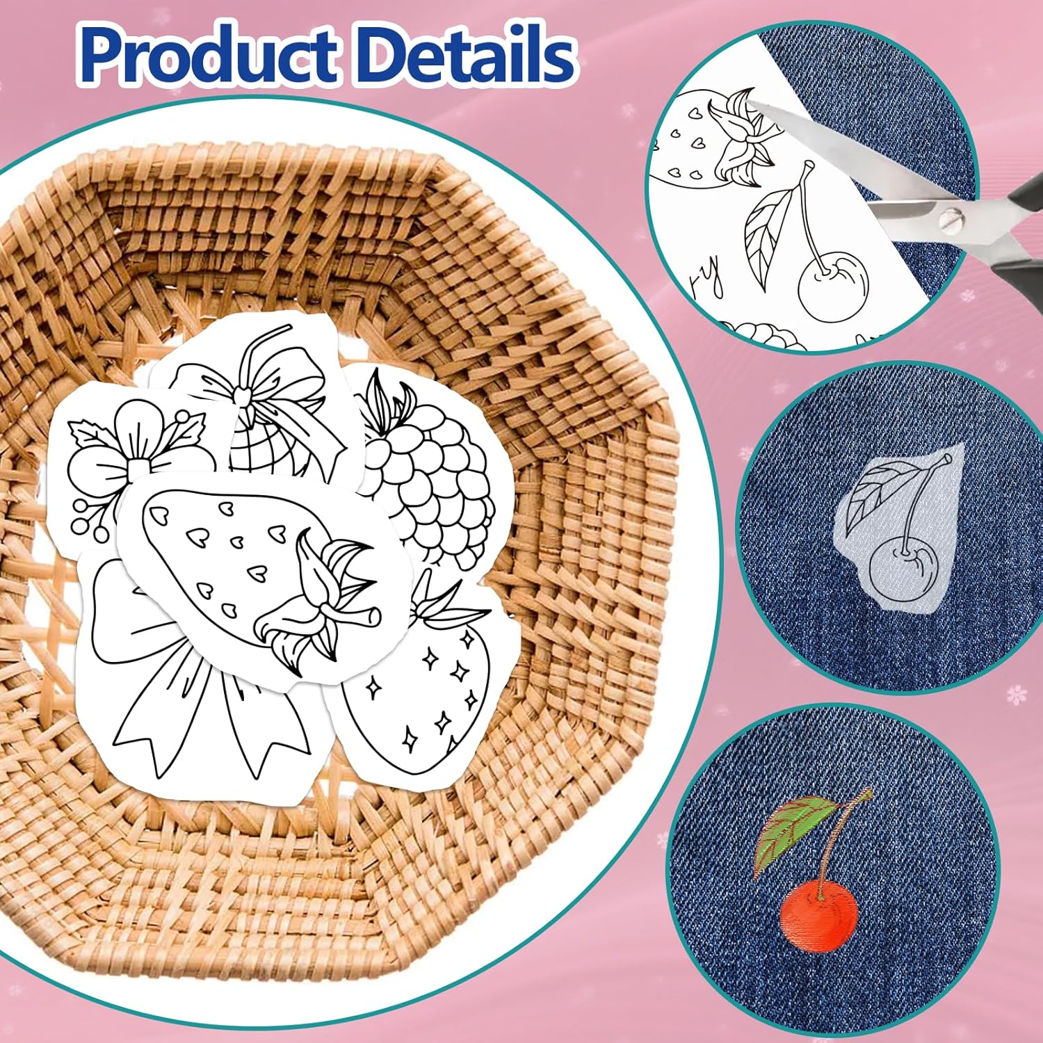 Pre-Printed Strawberry Stick a - Embroidery Sheet 评论和价格