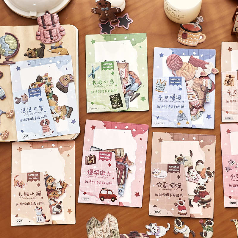 20pcs Embroidery Story Series  - Embroidery Sheet 评论和价格