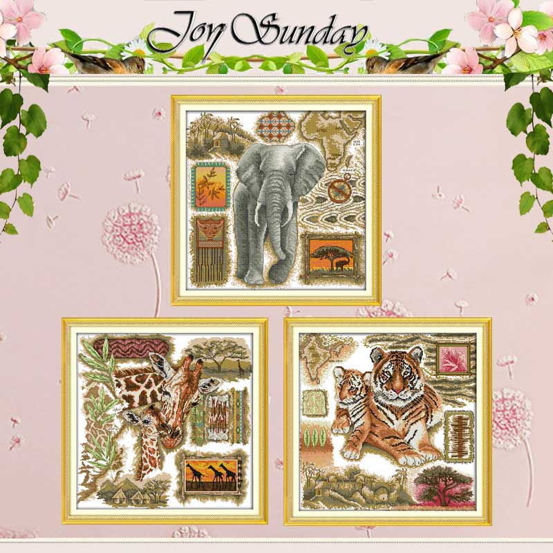 African Animals CountedCross S - Embroidery Job 评论和价格