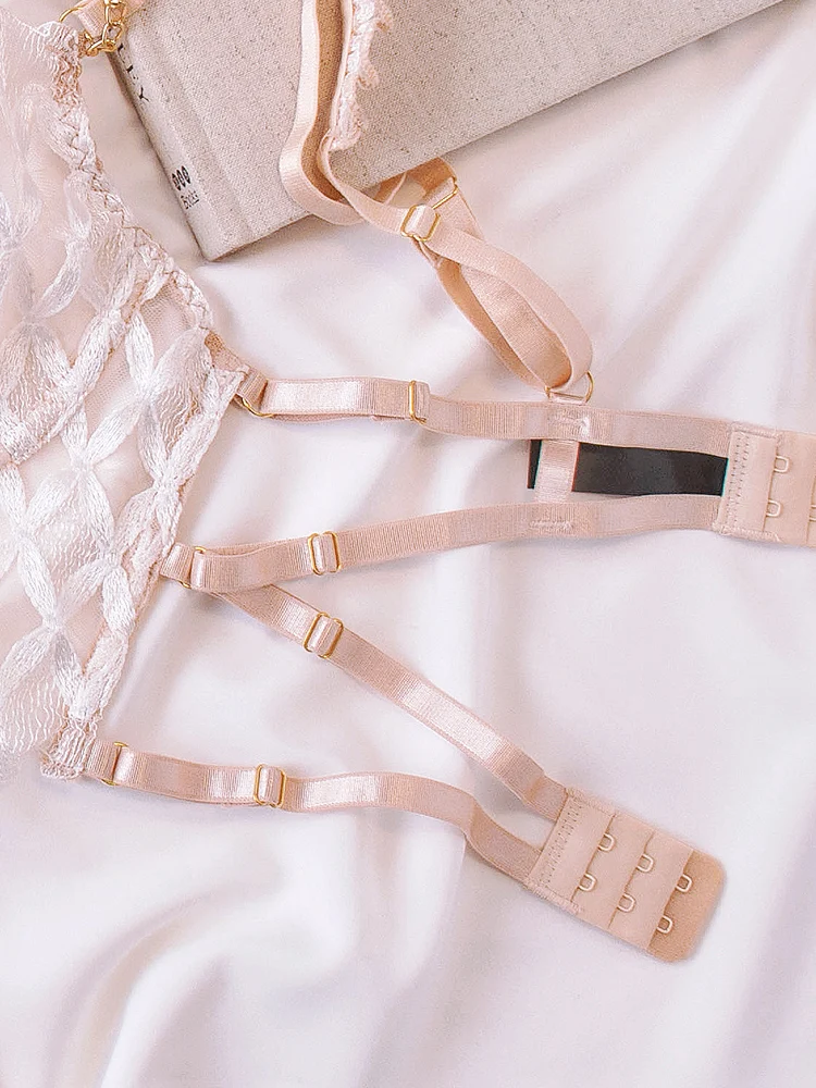 Embroidered Bralette Mesh Sexy - Embroidery Ring Sizes 评论和价格