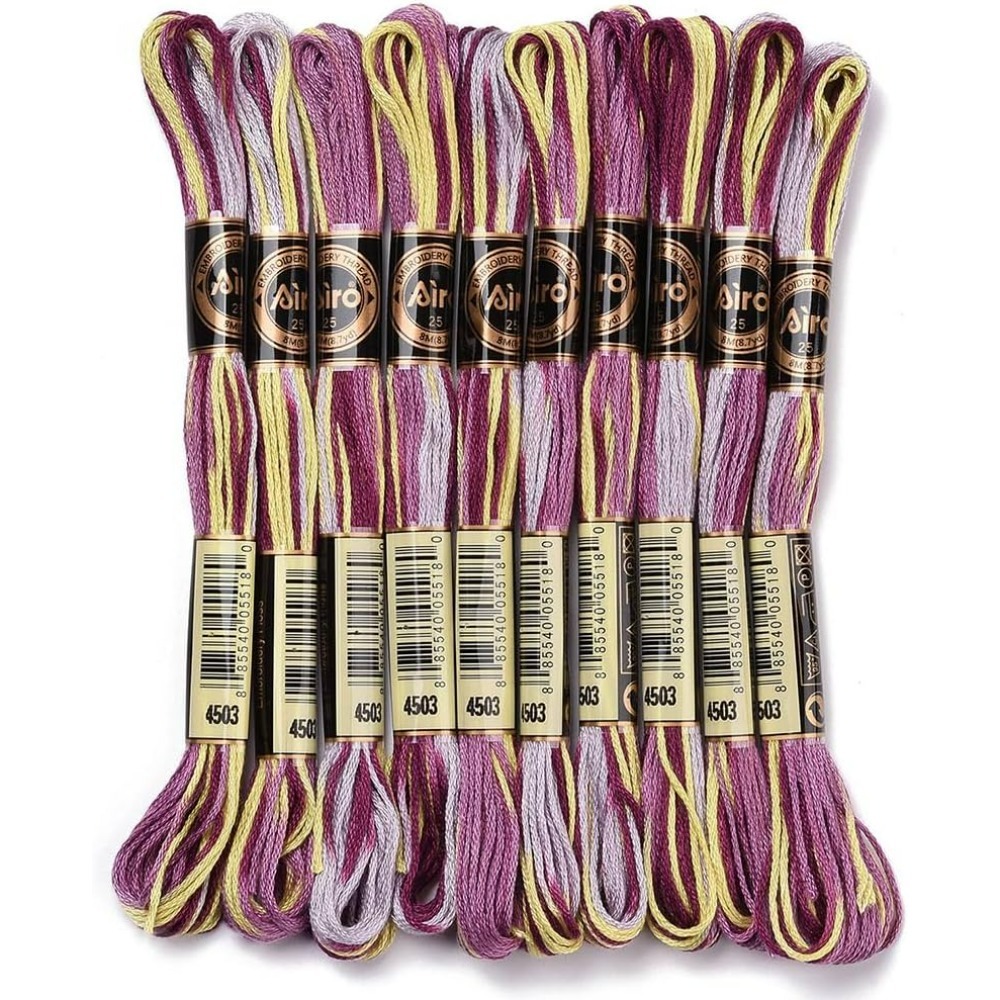6 Strands Purple Variegated Em - Embroidery Gradient 评论和价格