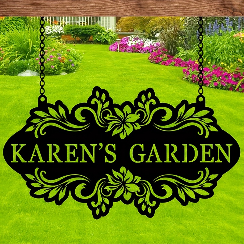 Custom Metal Art Sign with Nam - Embroidery Writing 评论和价格