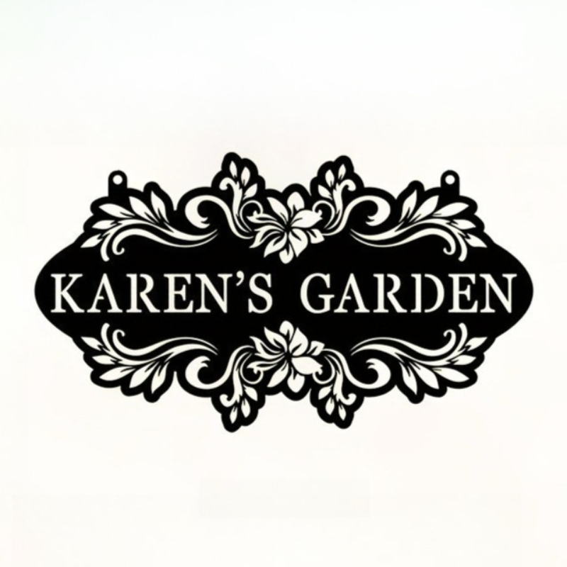Custom Metal Art Sign with Nam - Embroidery Writing 评论和价格
