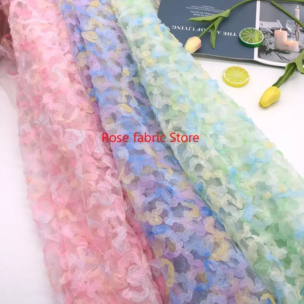 Gradient chiffon rose crochet  - Embroidery Gradient 评论和价格