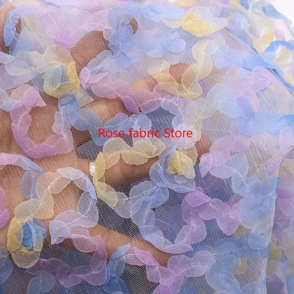 Gradient chiffon rose crochet  - Embroidery Gradient 评论和价格