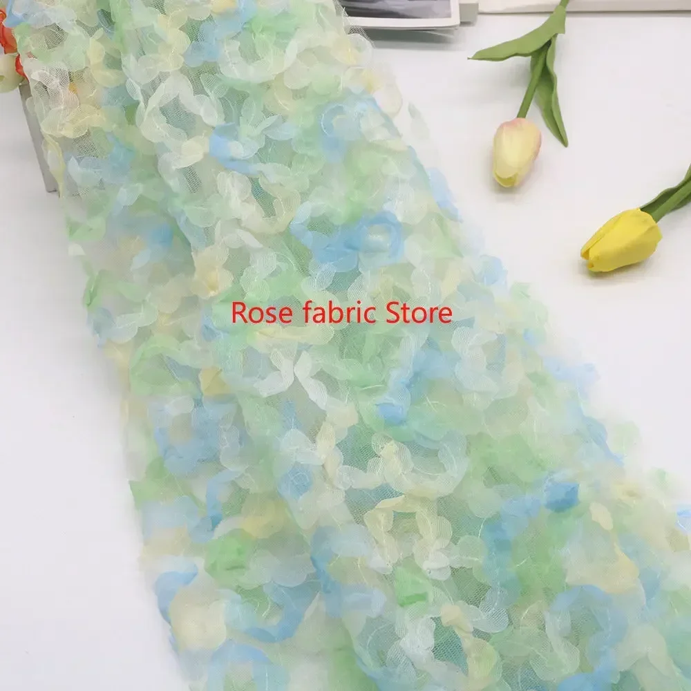 Gradient chiffon rose crochet  - Embroidery Gradient 评论和价格