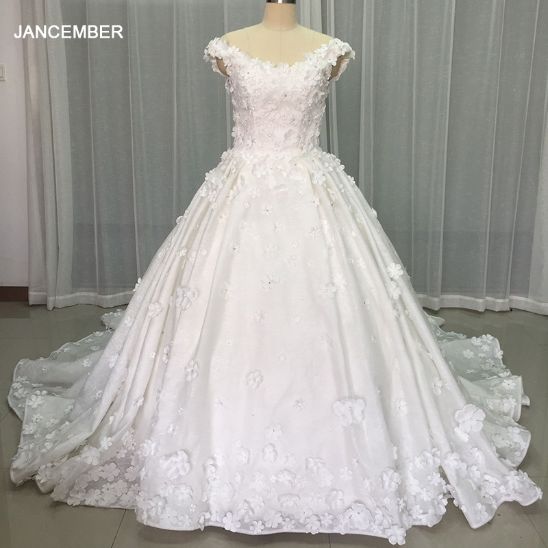 Elegant Superfine Wedding Gown - Embroidery Organza 评论和价格