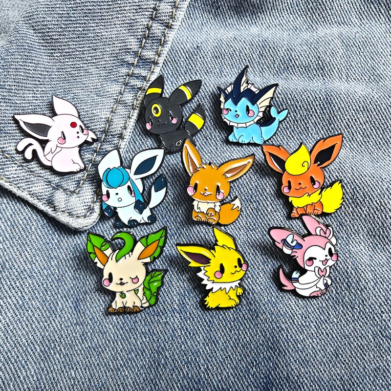 Hot 9 Pcs Anime Elf Brooch Set - Embroidery Outfit 评论和价格