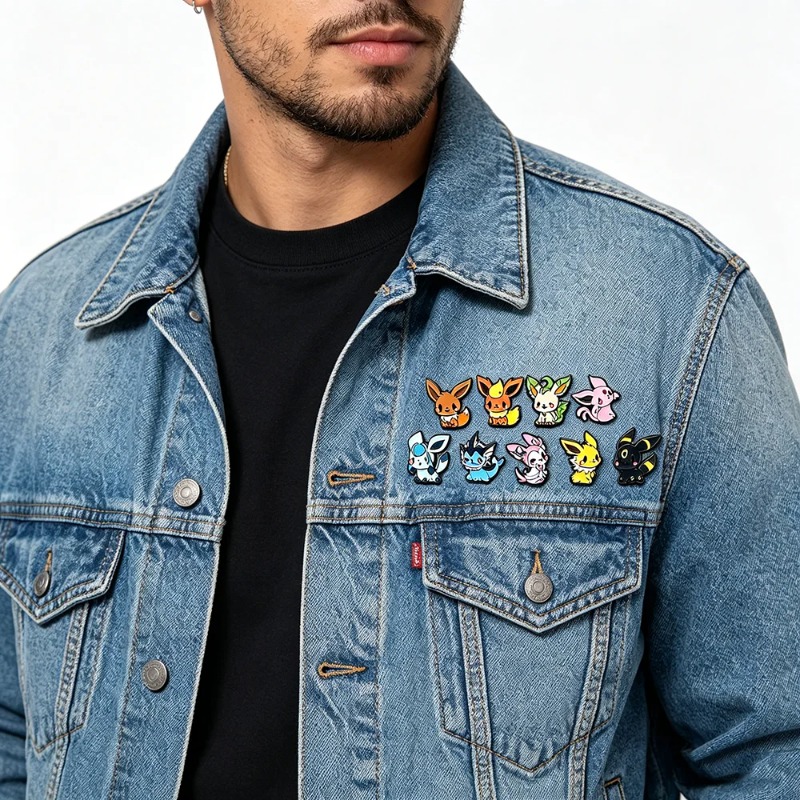 Hot 9 Pcs Anime Elf Brooch Set - Embroidery Outfit 评论和价格