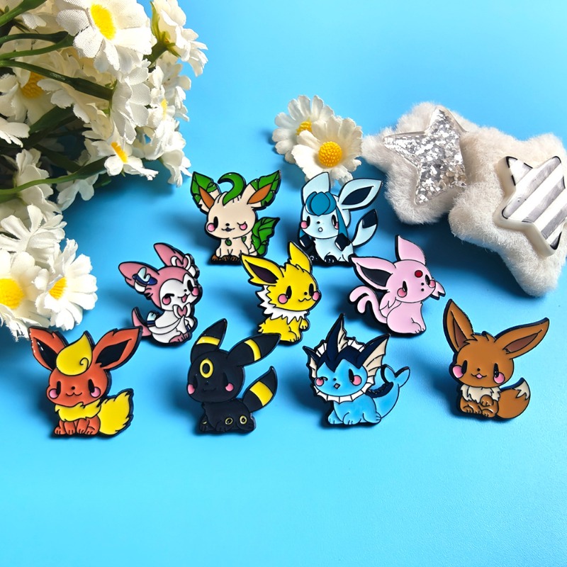 Hot 9 Pcs Anime Elf Brooch Set - Embroidery Outfit 评论和价格