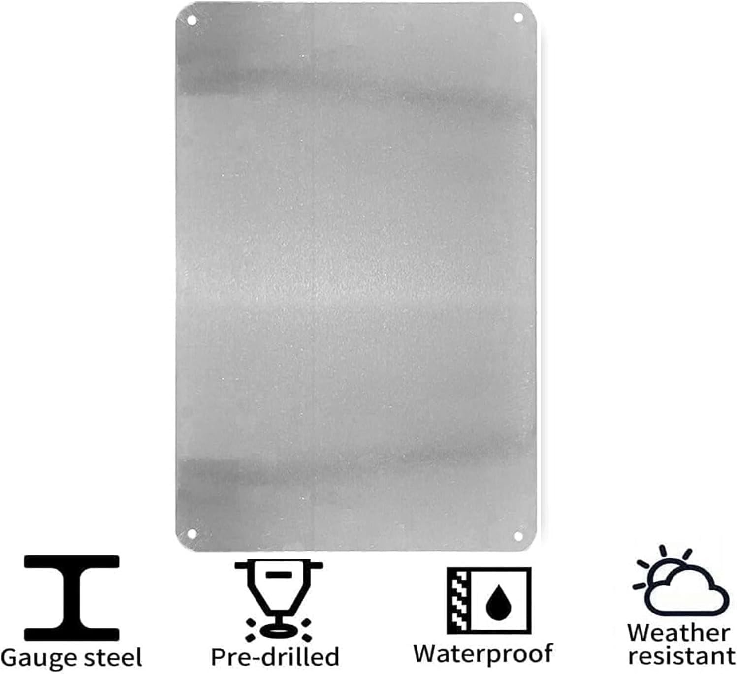 Vintage Metal Wall Plaque - 