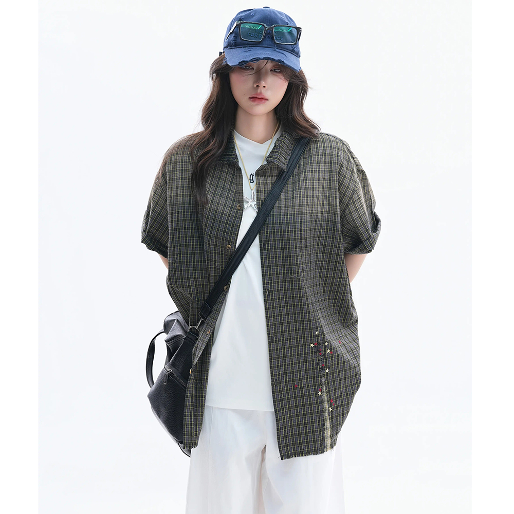 Women's Blouses and Shirts Vin - Embroidery Gradient 评论和价格