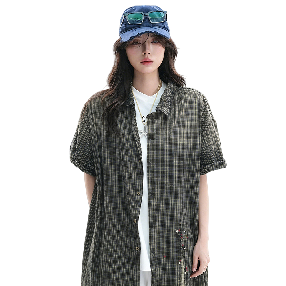 Women's Blouses and Shirts Vin - Embroidery Gradient 评论和价格
