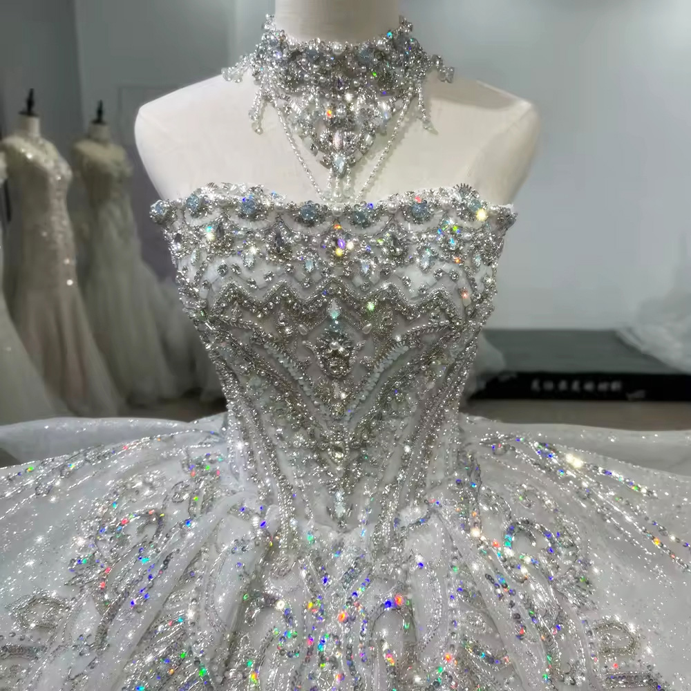 Robes De Mariée 2026 Strapless - Embroidery Organza 评论和价格