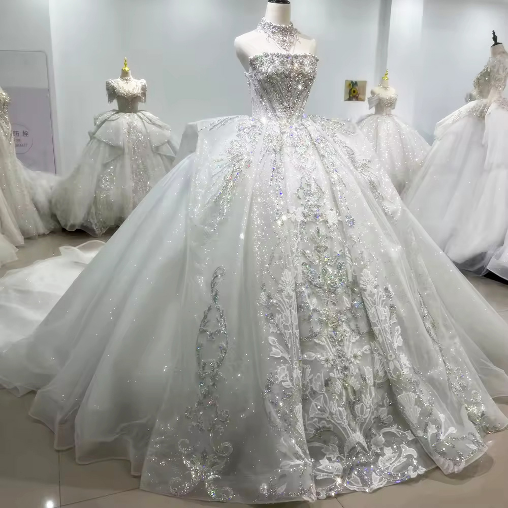 Robes De Mariée 2026 Strapless - Embroidery Organza 评论和价格