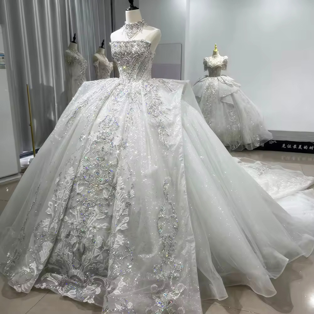 Robes De Mariée 2026 Strapless - Embroidery Organza 评论和价格