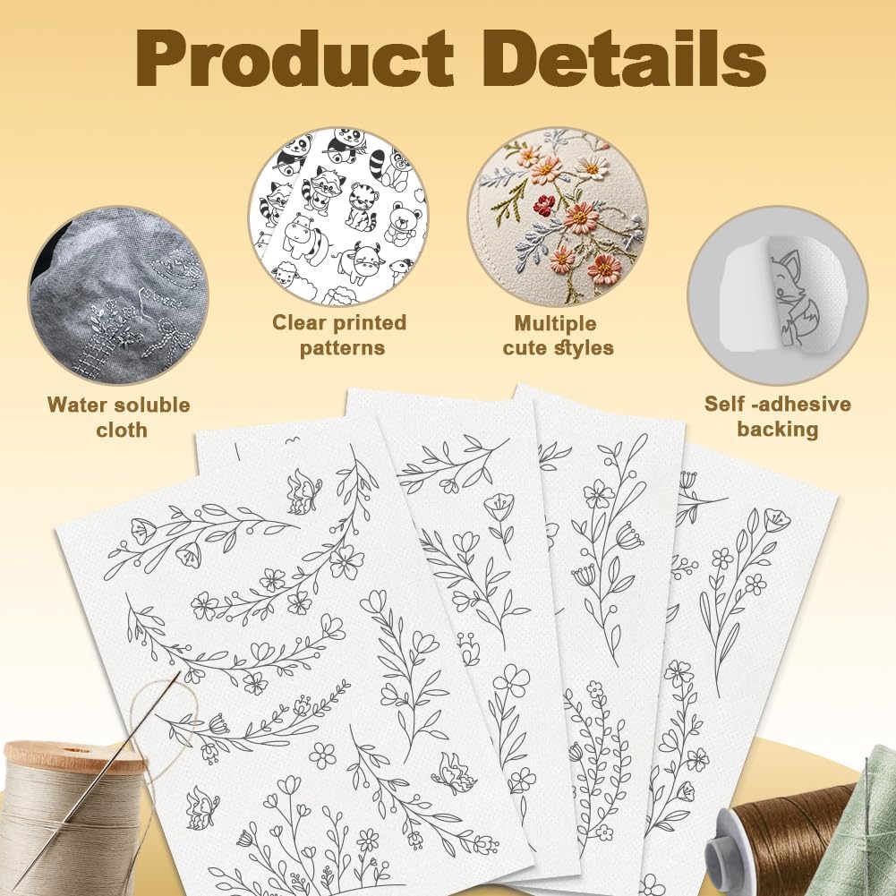 Water Soluble Embroidery Stabi - Embroidery Sheet 评论和价格