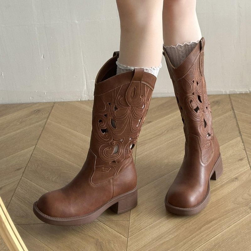 Womens Western Cowboy Boots Ho - Embroidery Outfit 评论和价格