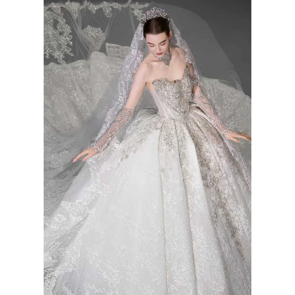 Luxury Off The Shoulder Sweeth - Embroidery Organza 评论和价格
