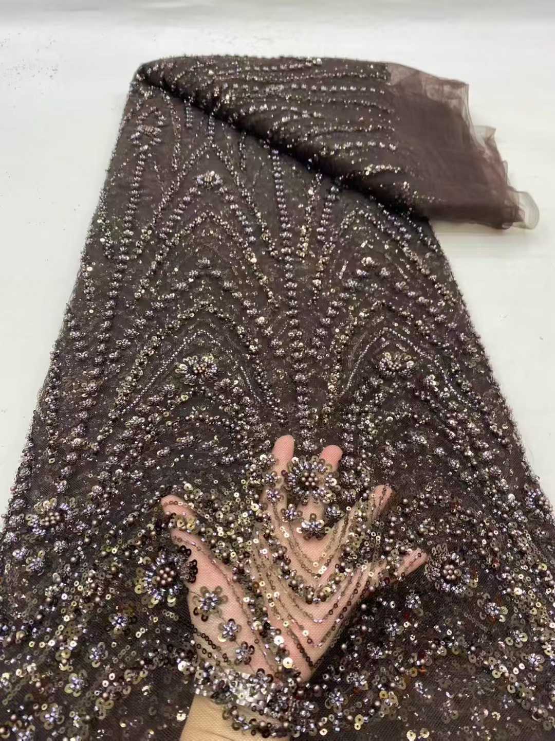 2026 African Nigerian High-Qua - Embroidery Net Dress 评论和价格