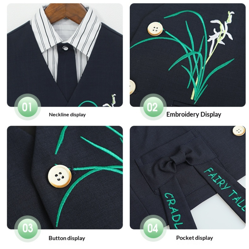 Boys Summer Formal Suit Set wi - Embroidery Ring Sizes 评论和价格