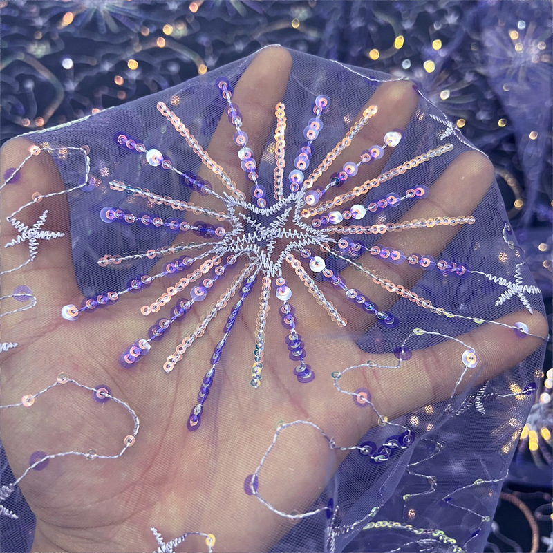 Colorful Star Moon Sequins Emb - Embroidery Gradient 评论和价格