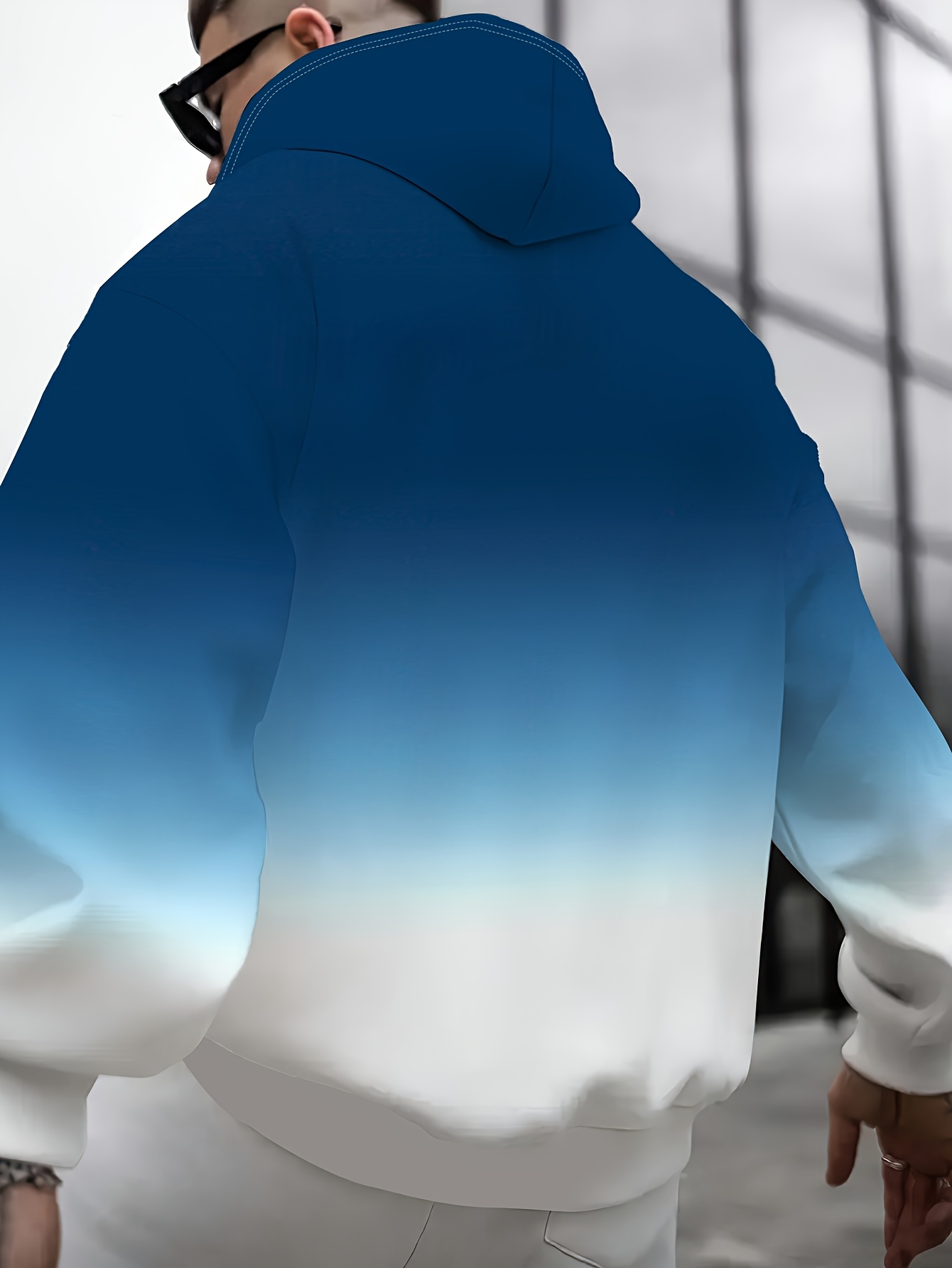Mens Two Tone Ombre Hoodie Sof - Embroidery Font Free 评论和价格