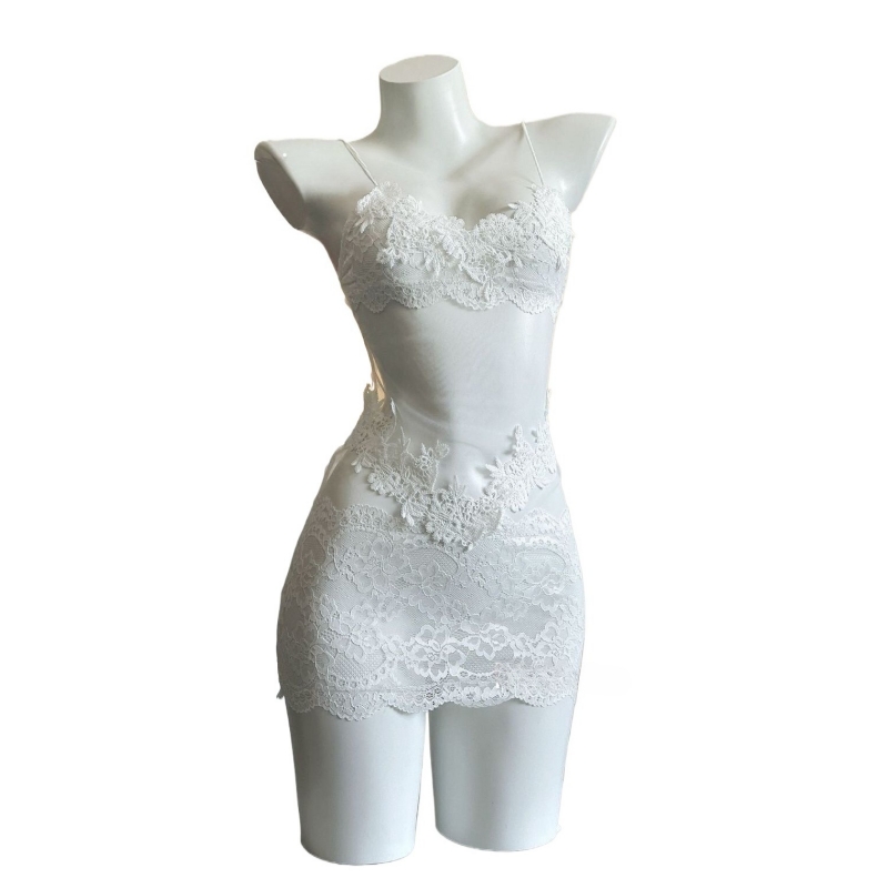 Sexy Lace Embroidery Strapless - Embroidery Outfit 评论和价格