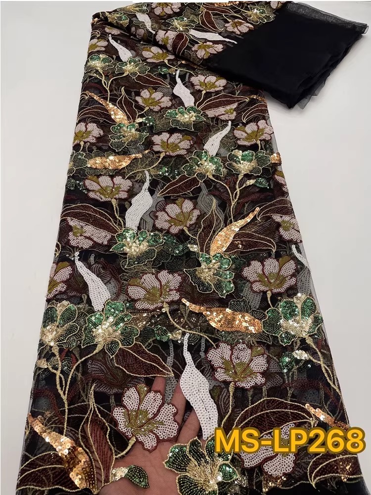 1yard Luxury Double color bead - Embroidery Net Dress 评论和价格