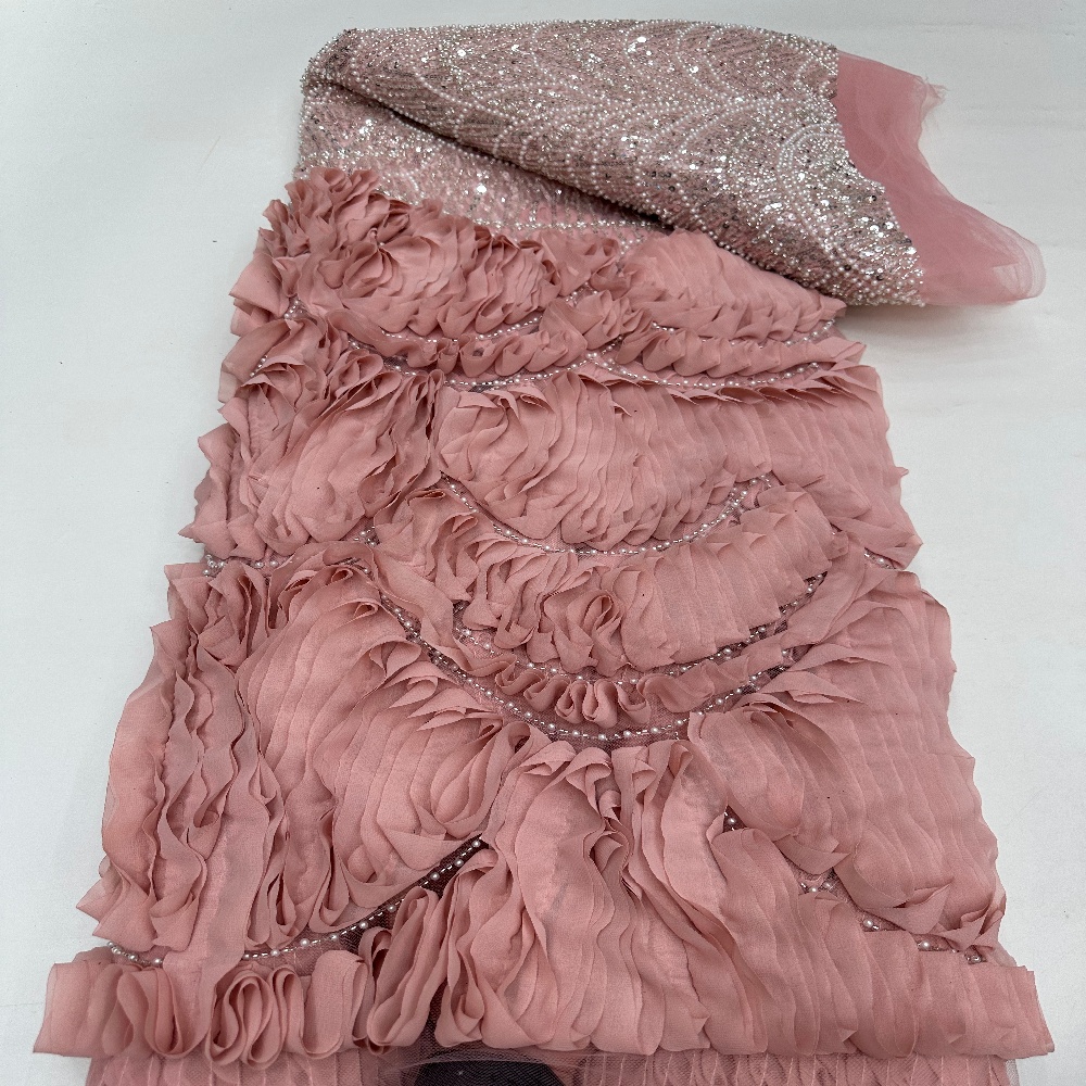 Luxurious African Sequins Lace - Embroidery Gradient 评论和价格