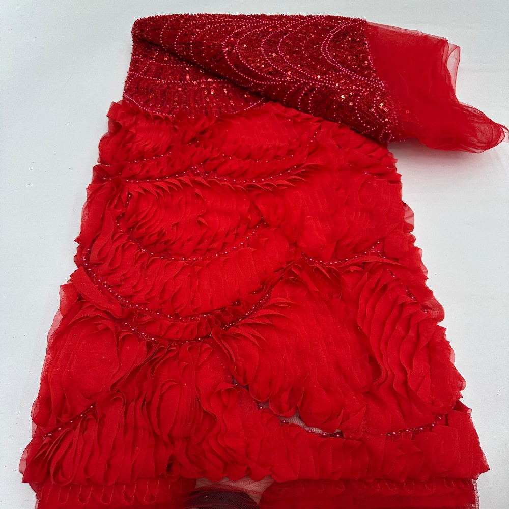 Luxurious African Sequins Lace - Embroidery Gradient 评论和价格